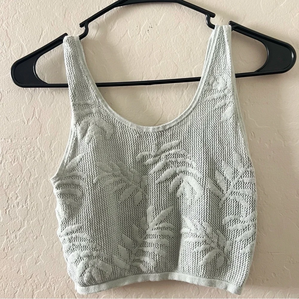 Madewell Palm-Stitch Crop Sweater Tank - Picture 4 of 7